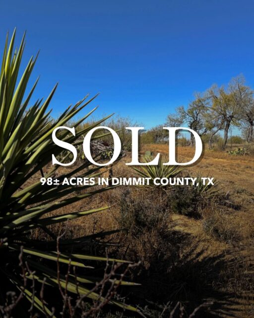 SOLD | Caravanas de Dimmit | 98± Acres in Dimmit County, TX

This South Texas ranch is officially off the market. Caravanas de Dimmit represented the scale, habitat diversity, and wildlife potential that make this region one of the most sought-after ranch markets in Texas, and we’re proud to have helped bring this transaction to a successful close.

View Available Listings | republicranches.com/properties

#Sold #SouthTexasRanch #RepublicRanches #TexasRanches #RanchRealEstate